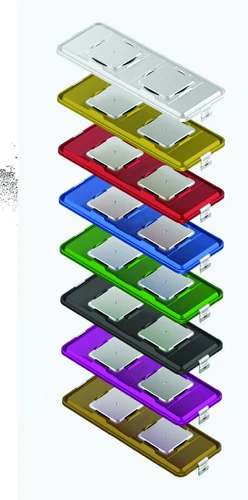 Valve Model Container Lid Perforated Gray 770X270 mm — Catalog model illustration