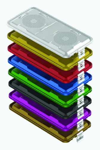 Standard Model Container Lid Perforated Gray 585X285 mm — Catalog model illustration