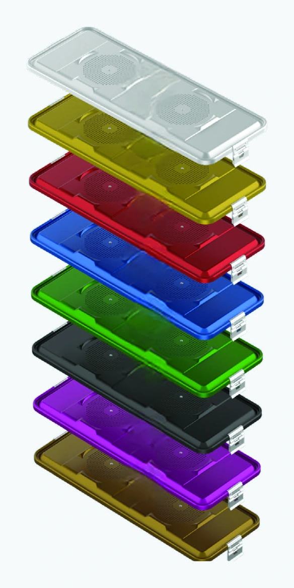 Standard Model Container Lid Perforated Red 755X285 mm — Catalog model illustration