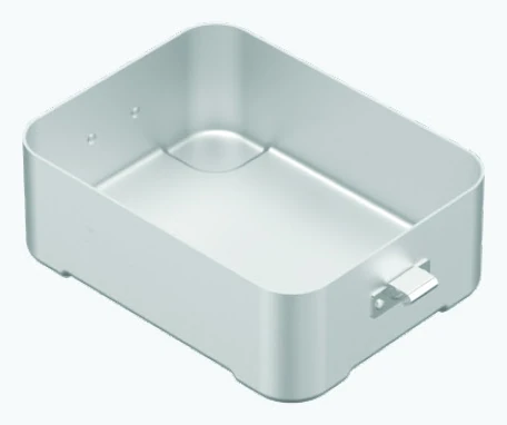 1/2 Dental Model Container Base Non-Perforated  225X160X100 mm — Catalog model illustration